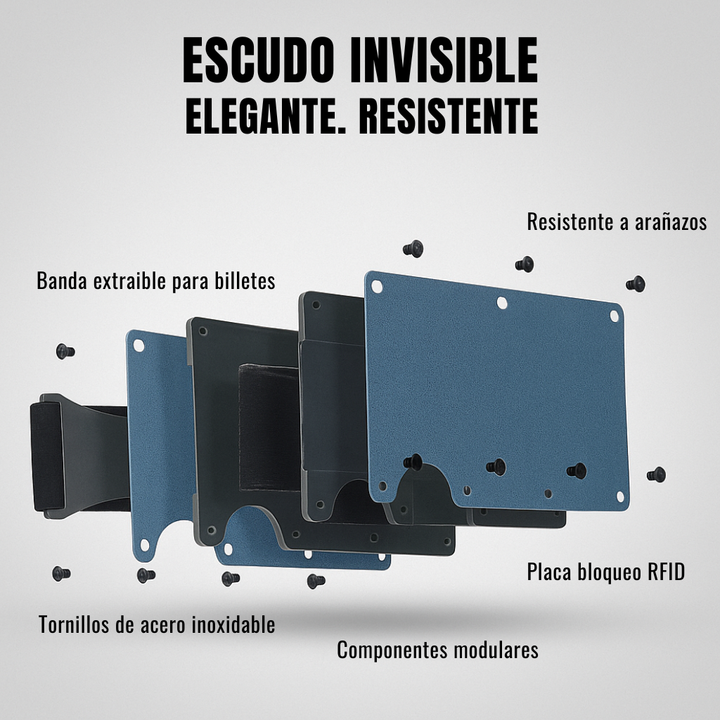 RFID Azul Navy I Aluminum