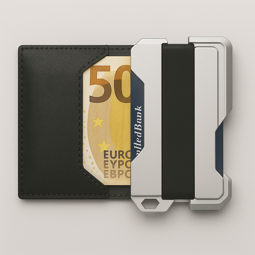 RFID Negro I Cuero I Aluminum