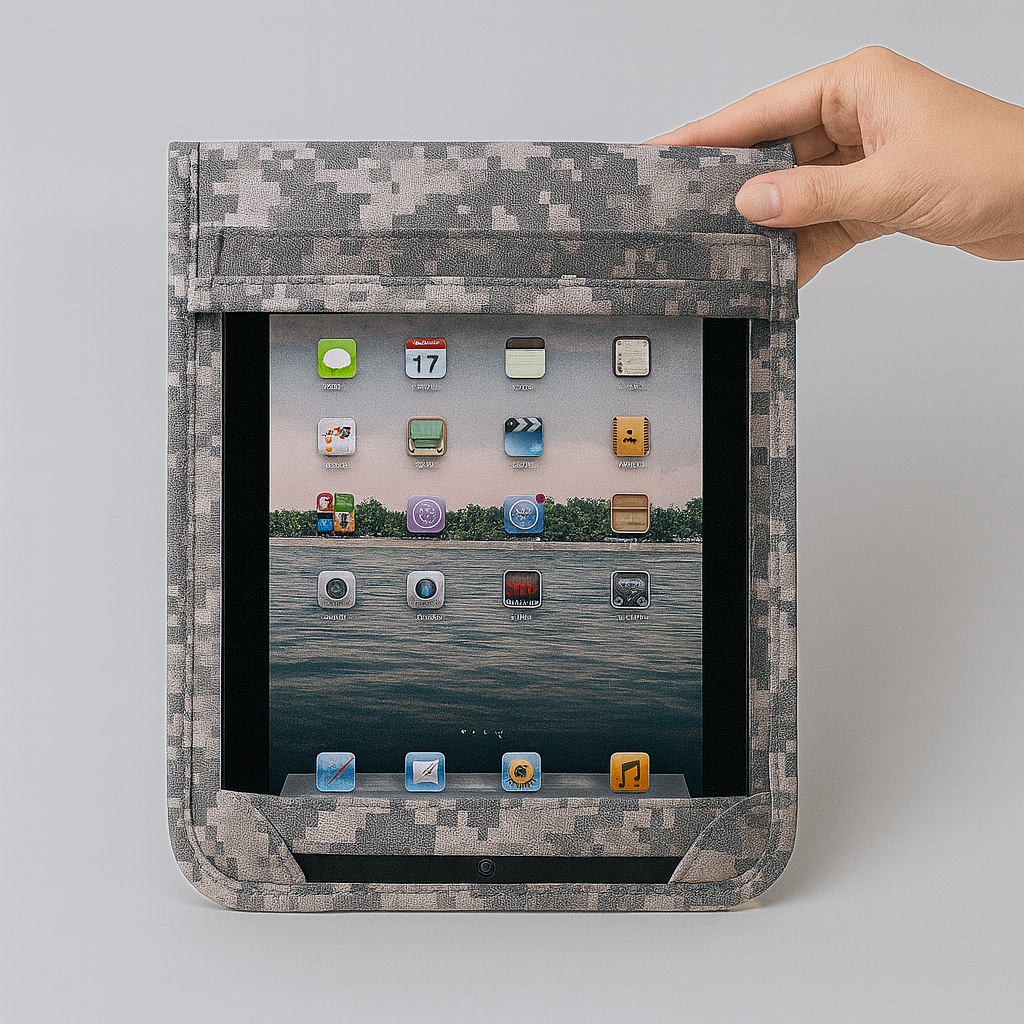 Funda Tablet Camuflaje Pixelado I Faraday I Oxford