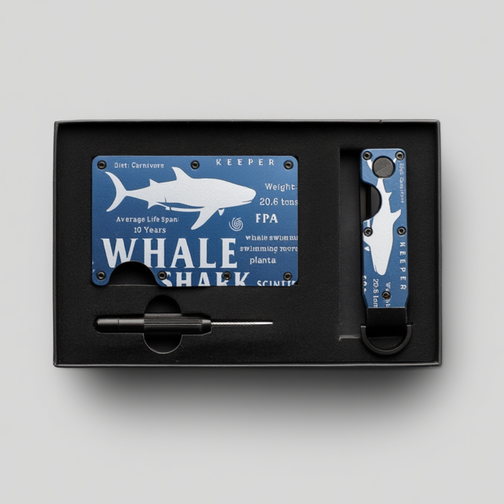 Kit Premium Shark – Cartera + Keycase