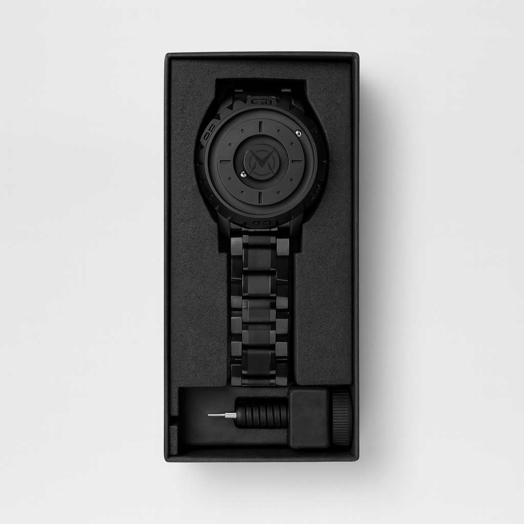 Reloj Suspensión Magnética I Negro I Aluminum