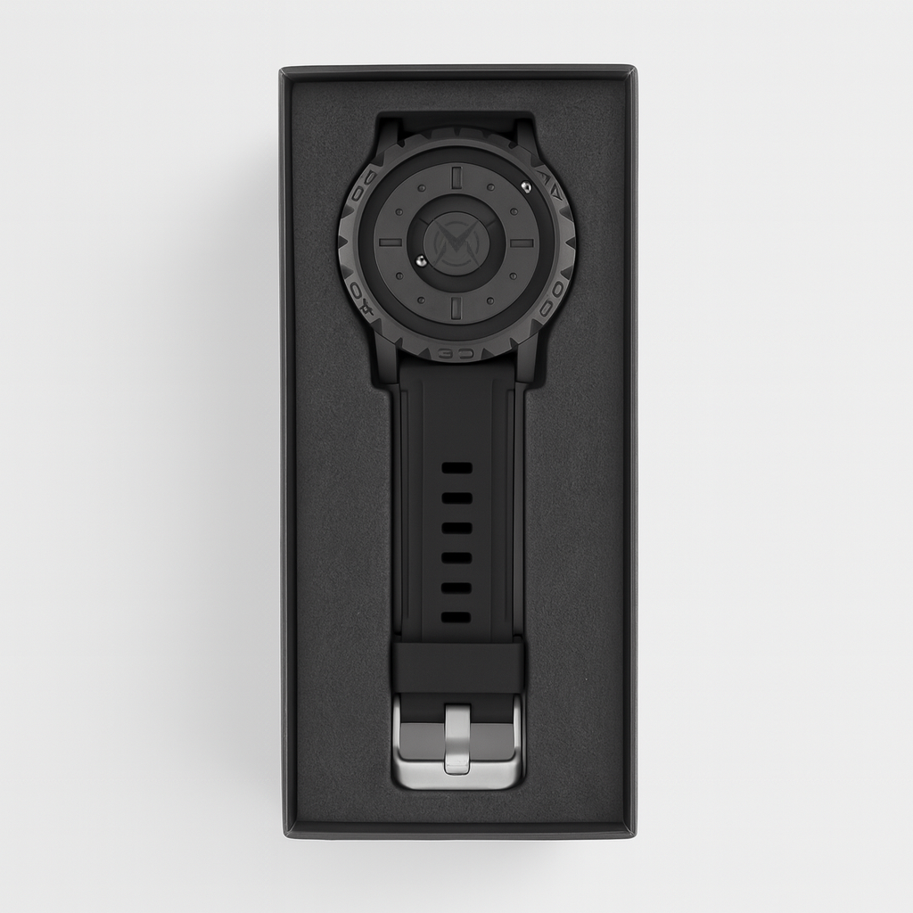 Reloj Suspensión Magnética I Negro I Silicone