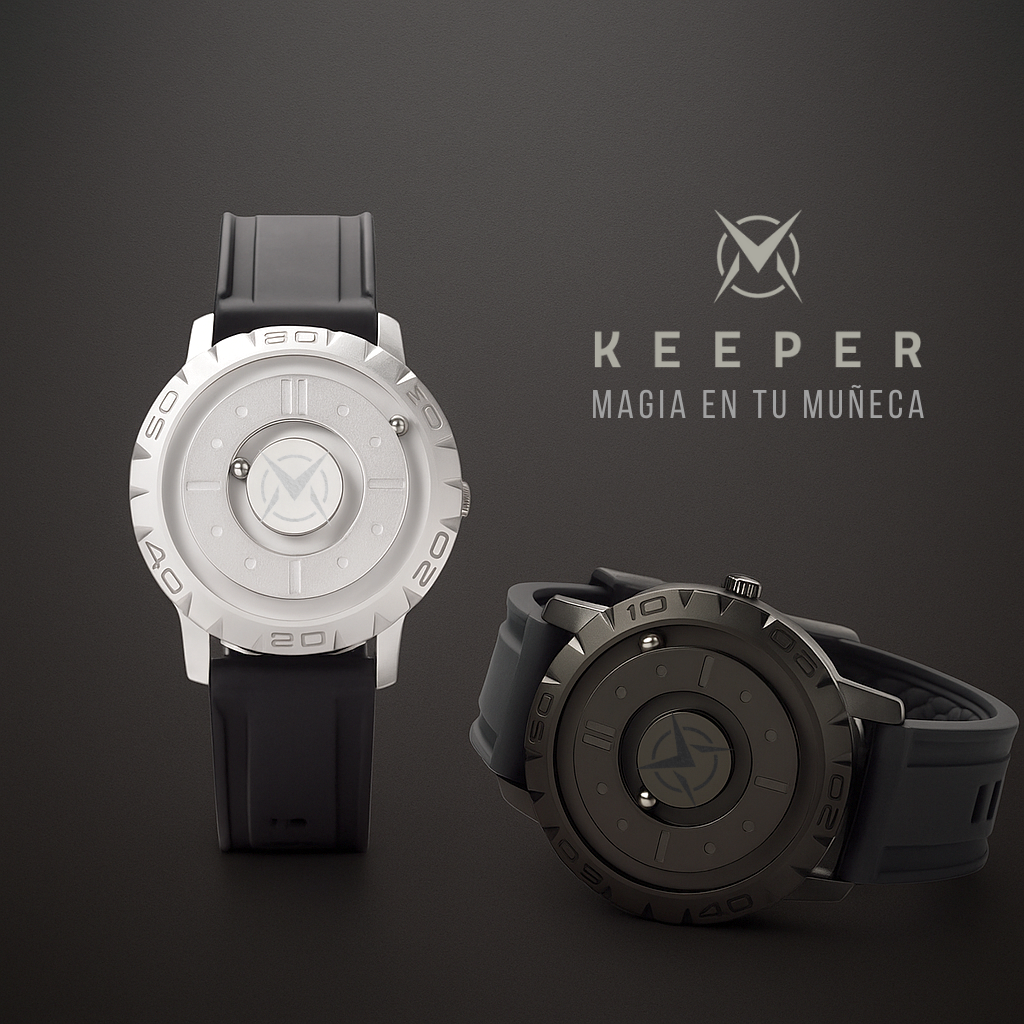 Reloj Suspensión Magnética I Silver I Silicone