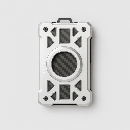 RFID Airtag y Anilla Silver I Carbon fiber I Aluminum