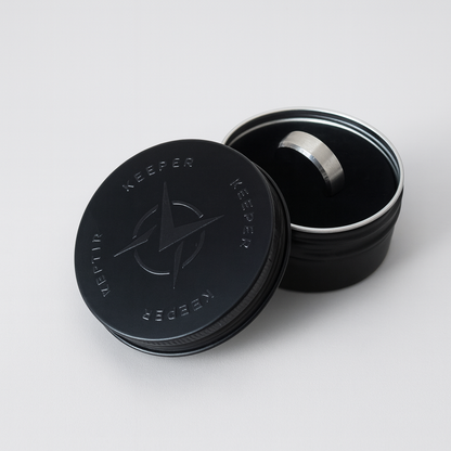 Anillo Biselado Silver I Titanium