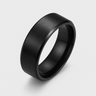 Anillo Biselado Negro I Titanium