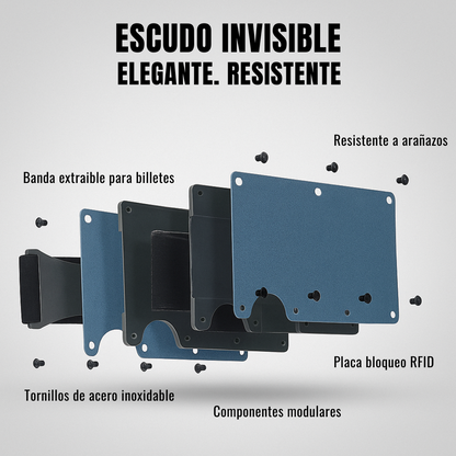 RFID Azul Navy I Aluminum