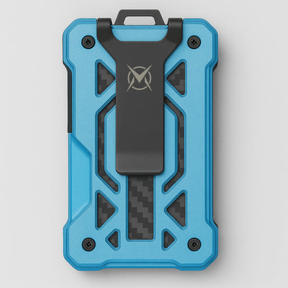 RFID Airtag y Anilla Azul  I Carbon fiber I Aluminum