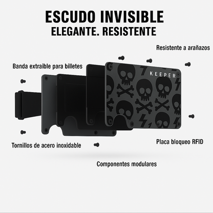 RFID Skull I Aluminum