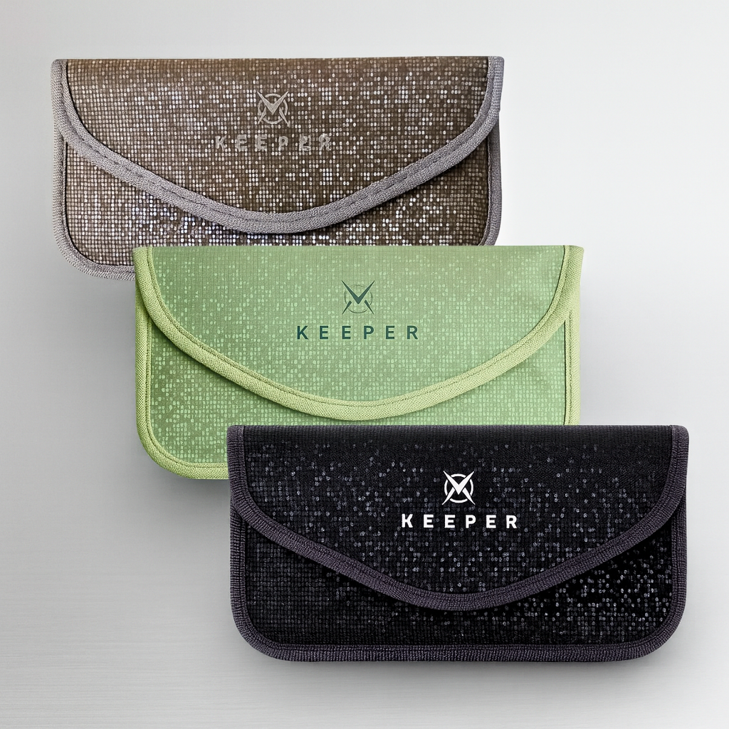 Funda Móvil I Faraday I PU Efecto Brillo