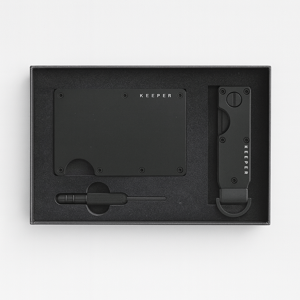 Kit Premium Negro – Cartera + Keycase