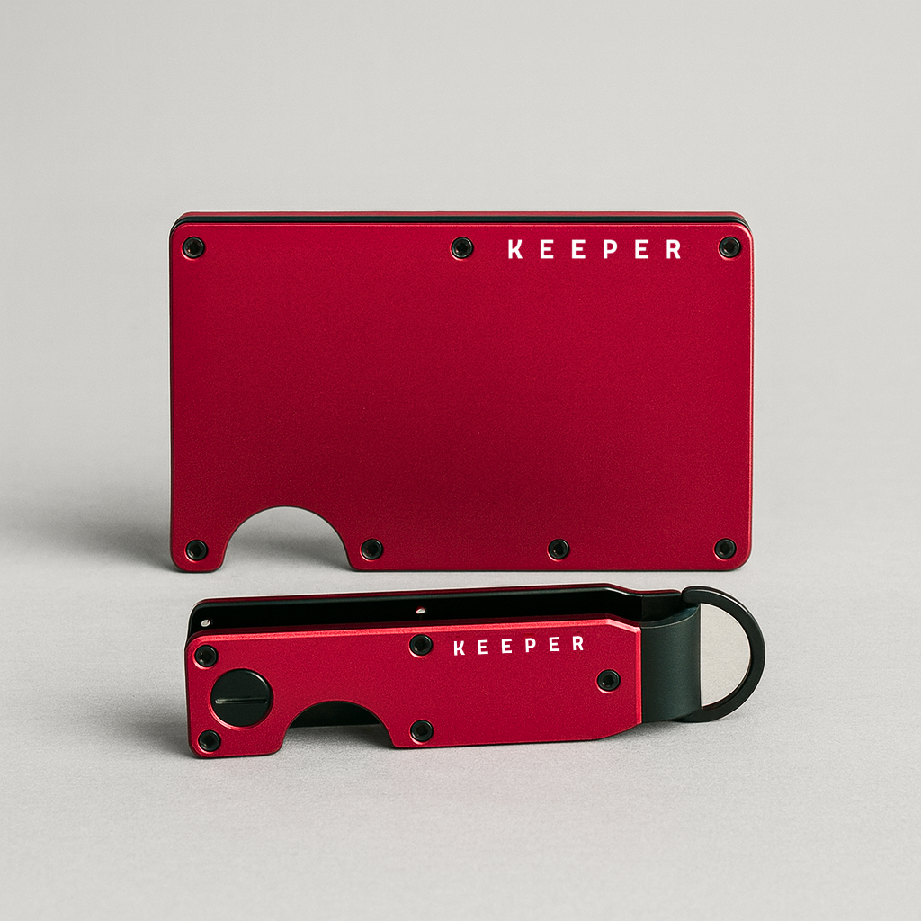 Kit Premium Rojo – Cartera + Keycase