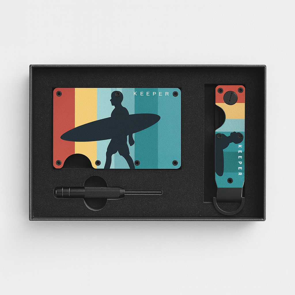 Kit Premium Sunset – Cartera + Keycase