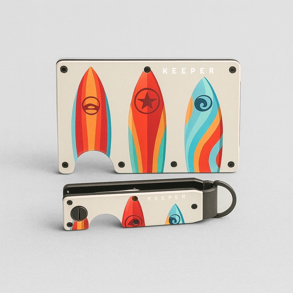 Kit Premium Surfboards – Cartera + Keycase