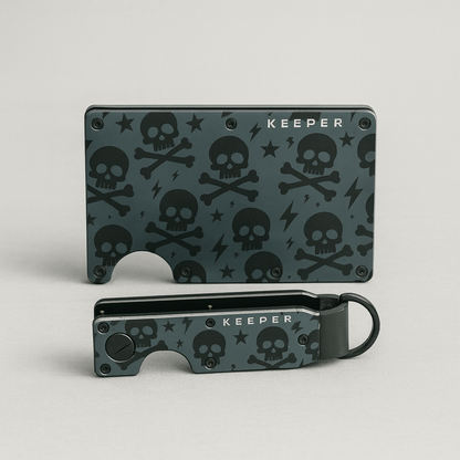 Kit Premium Skull – Cartera + Keycase