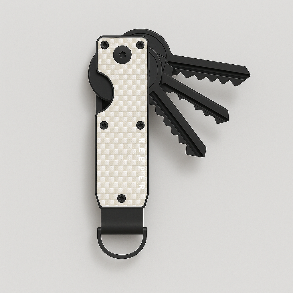 Keycase Silver I Carbon Fiber