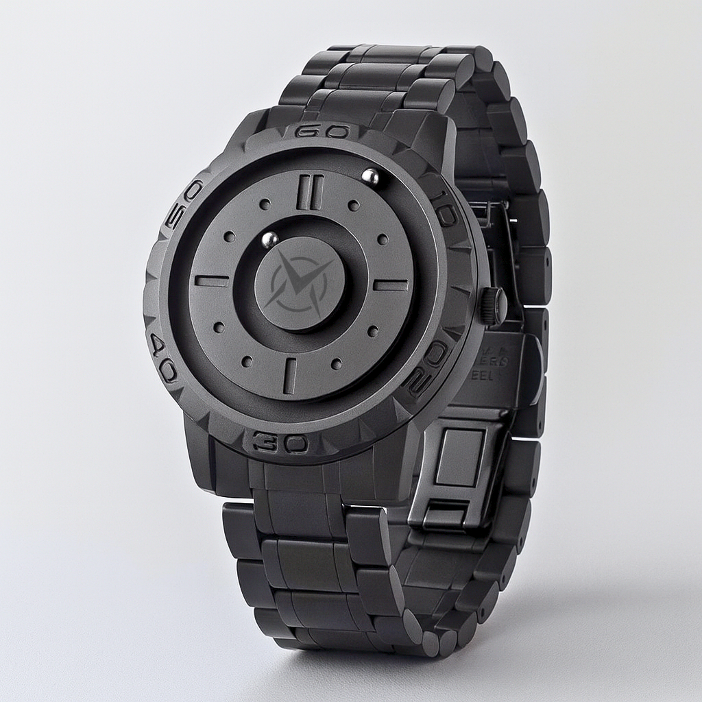 Reloj Suspensión Magnética I Negro I Aluminum