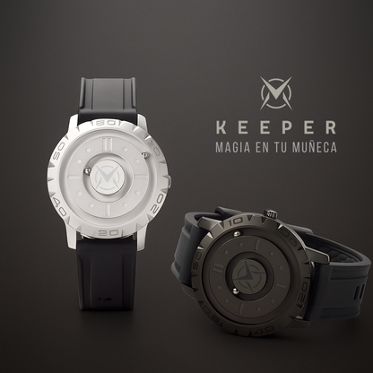 Reloj Suspensión Magnética I Negro I Silicone