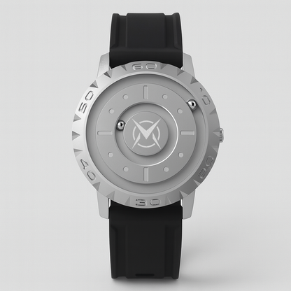 Reloj Suspensión Magnética I Silver I Silicone