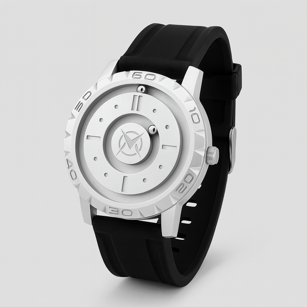 Reloj Suspensión Magnética I Silver I Silicone