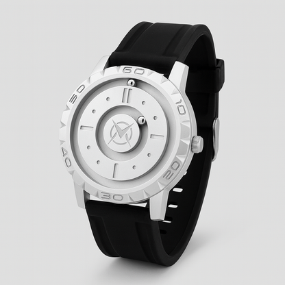 Reloj Suspensión Magnética I Silver I Silicone