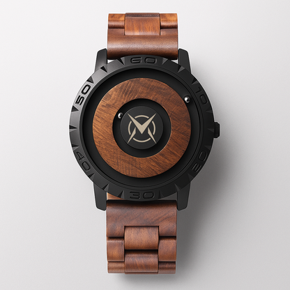 Reloj Suspensión Magnética I Madera I Sandalwood