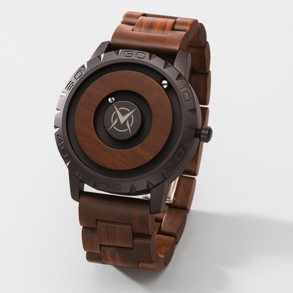 Reloj Suspensión Magnética I Madera I Sandalwood