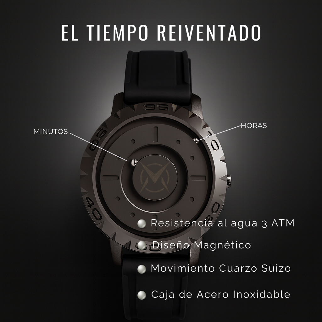 Reloj Suspensión Magnética I Madera I Sandalwood